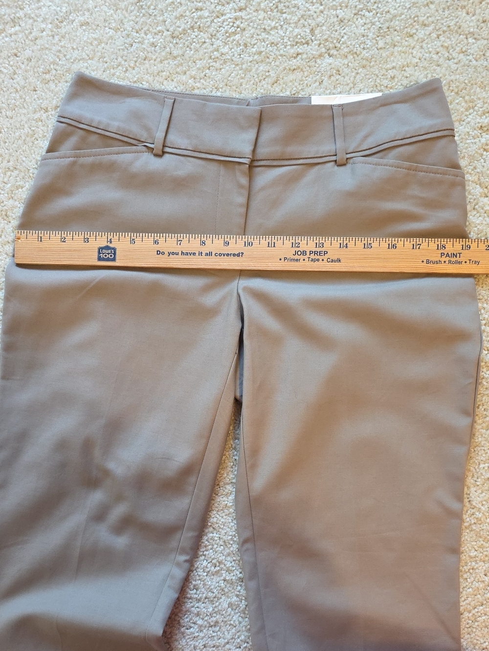 Ann Taylor Loft Curvy Pants Womens Size 6 Taupe - Picture 10 of 12